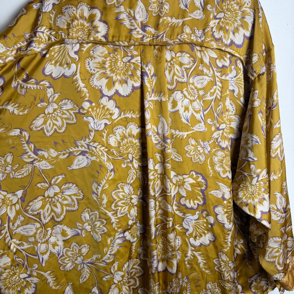 Free People Golden Combo Dreamy Days Pajama Set Oversized Wide Leg - Picture 10 of 13